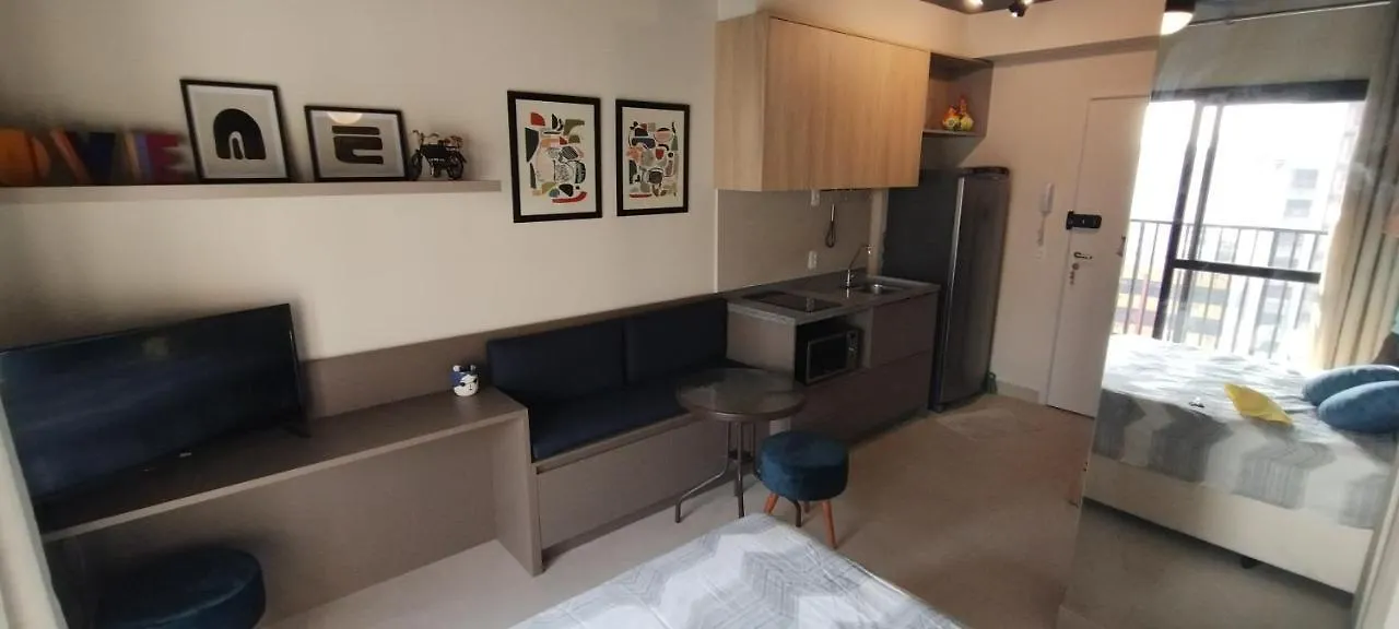 Studio Lindo; No Centro Em Frente Ao Metro! Sao Paulo Apartment